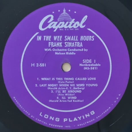 FRANK SINATRA - In The Wee Small Hours Part 2 (CAPITOL H2-581)