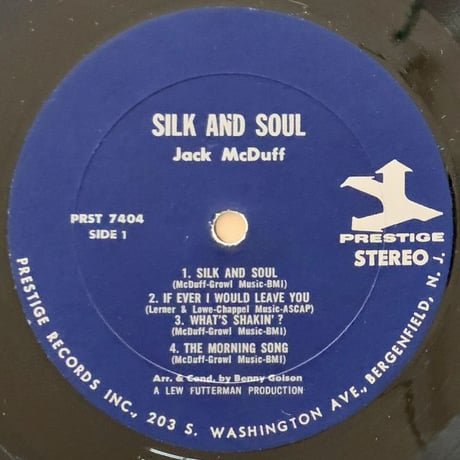 JACK McDUFF - Silk And Soul (PRESTIGE PRST7404)