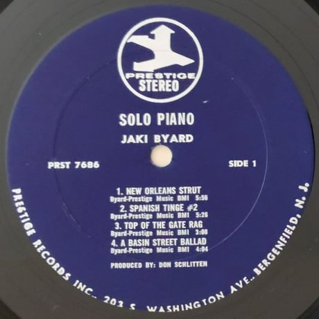 JAKI BYARD - Solo Piano (PRESTIGE PRST7686)
