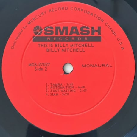 BILLY MITCHELL - This is Billy Mitchell (SMASH MGS27027)