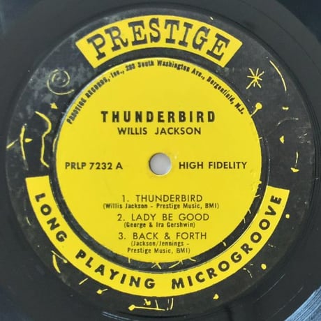 WILLIS JACKSON - Thunderbird (PRESTIGE PRLP7232)