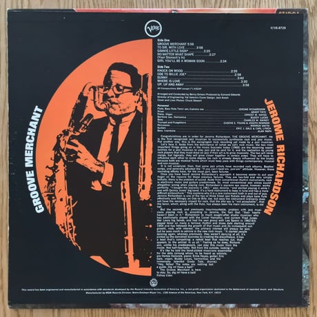 EROME RICHARDSON - Groove Merchant (VERVE V-8729)