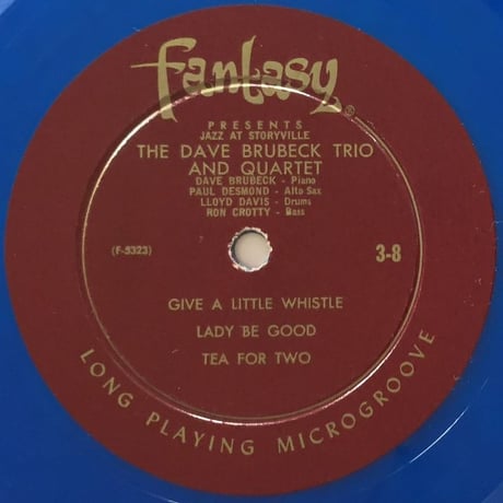 DAVE BRUBECK - Jazz at Storyville (FANTASY 3-8)