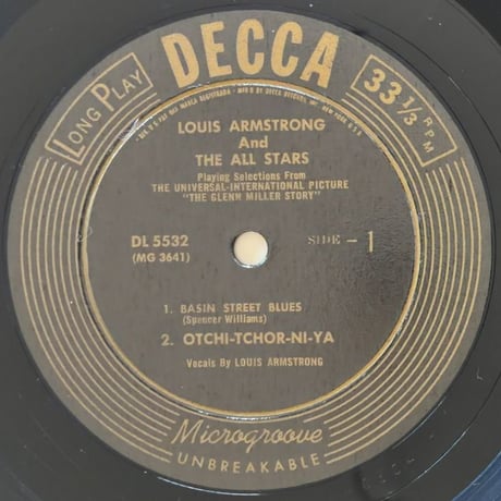 LOUIS ARMSTRONG - The Glenn Miller Story (DECCA DL5532)
