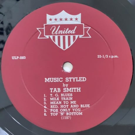 TAB SMITH - Red Hot and Cool Blue Moods (UNITED ULP-003)