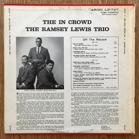 RAMSEY LEWIS - The in Crowd (ARGO LP757)