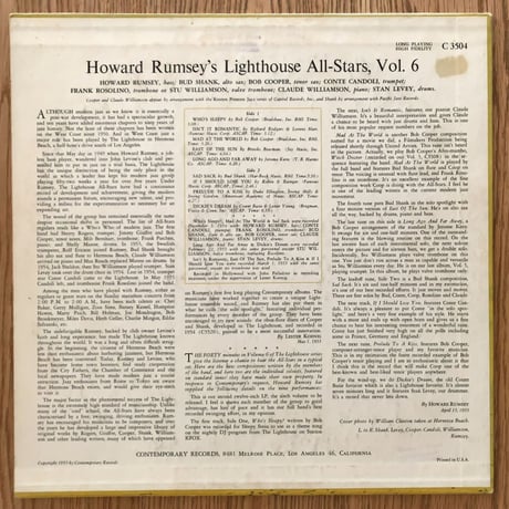 HOWARD RUMSEY - Lighthouse All-Stars Vol.6 (CONTEMPORARY C3504)