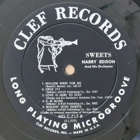 HARRY EDISON - Sweets (CLEF MGC-717)