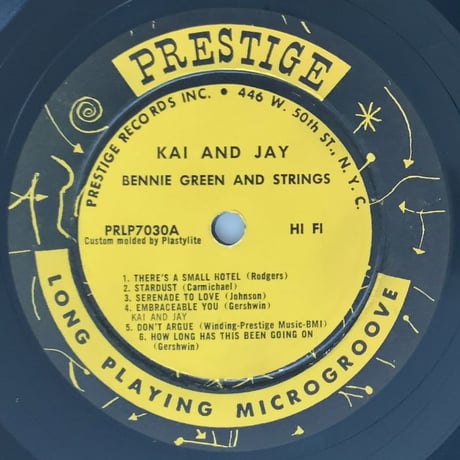 Jay & Kai Quintet / Bennie Green with Strings (PRESTIGE PRLP7030)