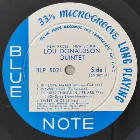 LOU DONALDSON - Lou Donaldson Quintet (BLUE NOTE BLP5021)