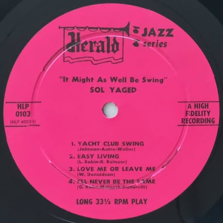 SOL YAGED - It Might as Well Be Spring (HERALD HLP0103)