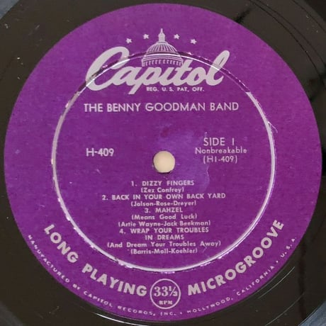 BENNY GOODMAN - The Benny Goodman Band (CAPITOL H409)