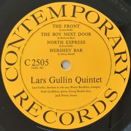 LARS GULLIN - Modern Sounds : Sweden (CONTEMPORARY C2505)