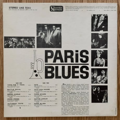 DUKE ELLINGTON feat. LOUIS ARMSTRONG - Paris Blues (UNITED ARTISTS UAS5092)