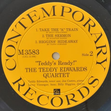 TEDDY EDWARDS - Teddy's Ready (CONTEMPORARY M3583)