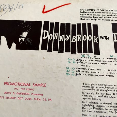 DOROTHY DONEGAN - Donnybrook with Donegan (CAPITOL T1226)