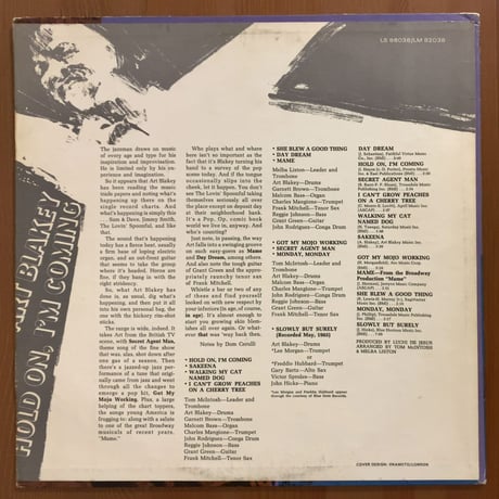 ART BLAKEY - Hold On, I'm Coming (LIMELIGHT LS86038)