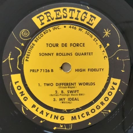 SONNY ROLLINS - Tour De Force (PRESTIGE PRLP7126)