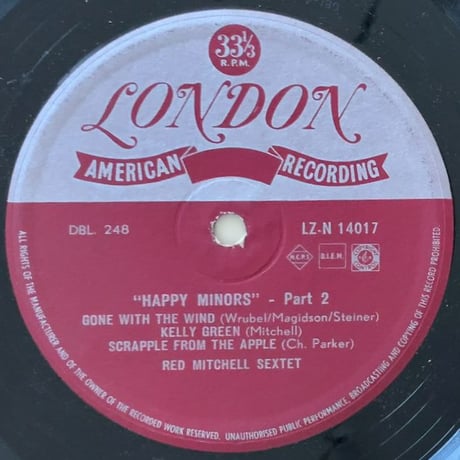RED MITCHELL - Happy Minors (LONDON LZ-N14017)