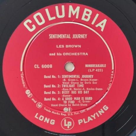 LES BROWN - Sentimental Journey (COLUMBIA CL6008)