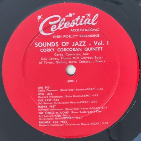 CORKY CORCORAN - Sounds Of Jazz Vol.1 (CELESTIAL -)