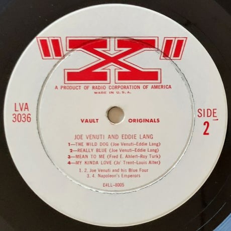 JOE VENUTI & EDDIE LANG - Joe Venuti and Eddie Lang (X LVA3036)