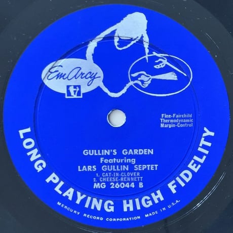 LARS GULLIN - Gullin's Garden (EMARCY MG26044)