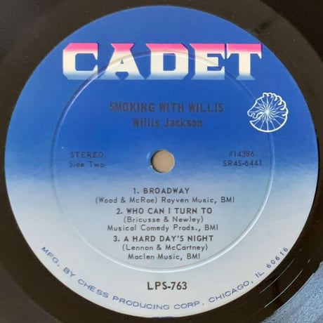 WILLIS JACKSON - Smoking with Willis (CADET LPS763)