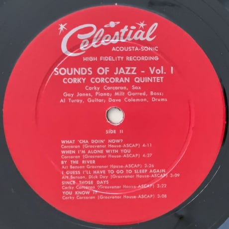 CORKY CORCORAN - Sounds Of Jazz Vol.1 (CELESTIAL -)
