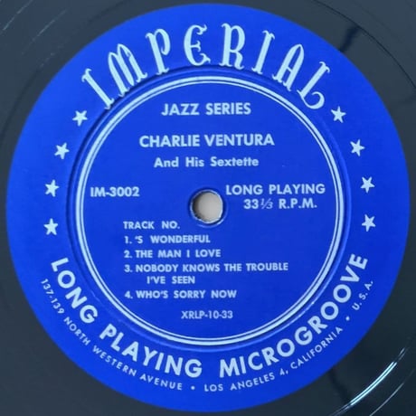 CHARLIE VENTURA - and His Sextette (IMPERIAL IM-3002)