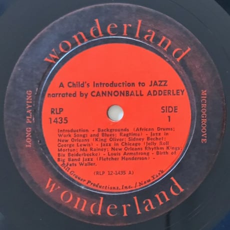CANNONBALL ADDERLEY - A Child's Introduction to Jazz (WONDERLAND/RIVERSIDE RLP1435)