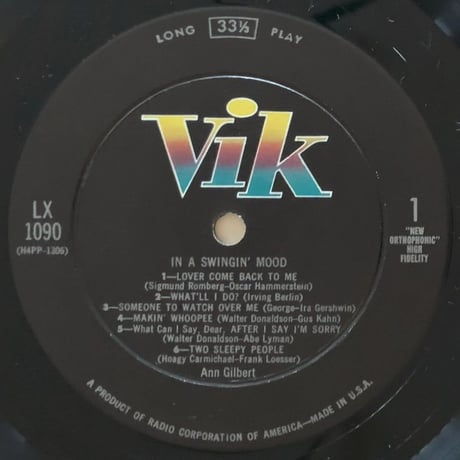 ANN GILBERT - in a Swingin' Mood (VIK LX-1090)