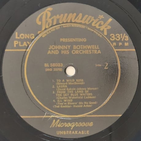 JOHNNY BOTHWELL - Presenting (BRUNSWICK BL58033)