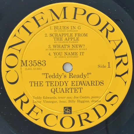 TEDDY EDWARDS - Teddy's Ready (CONTEMPORARY M3583)