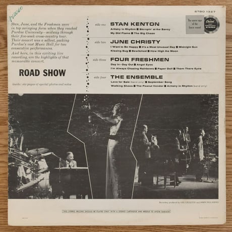 STAN KENTON, JUNE CHRISTY, THE FOUR FRESHMEN - Road Show (CAPITOL STBO1327)