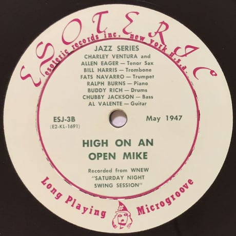 FATS NAVARRO, ALLEN EAGER, BILL HARRIS - Jazz Off The Air Vol.2 (ESOTERIC ESJ-3)