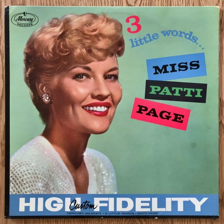 PATTI PAGE - Three Little Words (MERCURY MG20417)