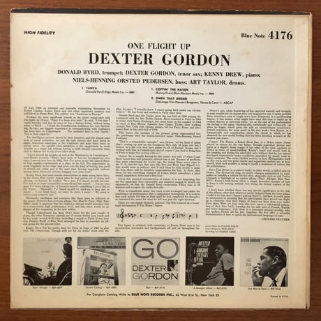 DEXTER GORDON - One Flight Up (BLUE NOTE BLP4176)