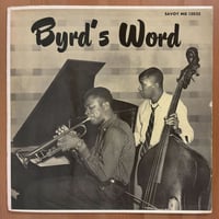 DONALD BYRD - Byrd's Word (SAVOY MG12032)