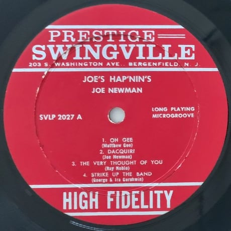 JOE NEWMAN - Joe's Hap'nin's (SWINGVILLE SVLP2027)