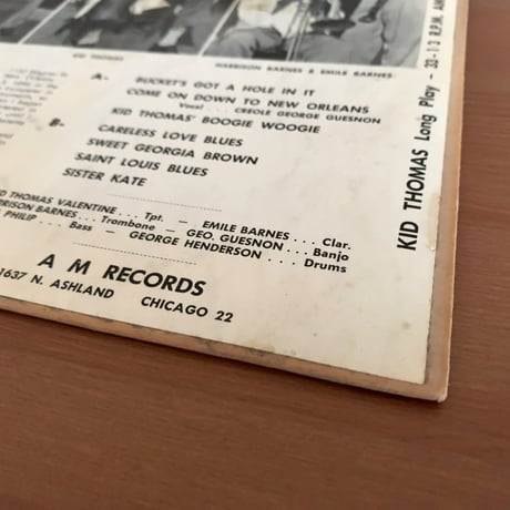 KID THOMAS - Algiers Stompers with George Guesnon (AMERICAN MUSIC 642)