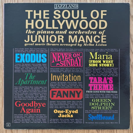 JUNIOR MANCE - The Soul of Hollywood (JAZZLAND JLP63)