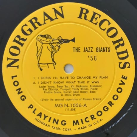LESTER YOUNG - The Jazz Giants '56 (NORGRAN MGN-1056)