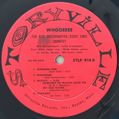 BOB BROOKMEYER & ZOOT SIMS - Whooeeee (STORYVILLE STLP914)