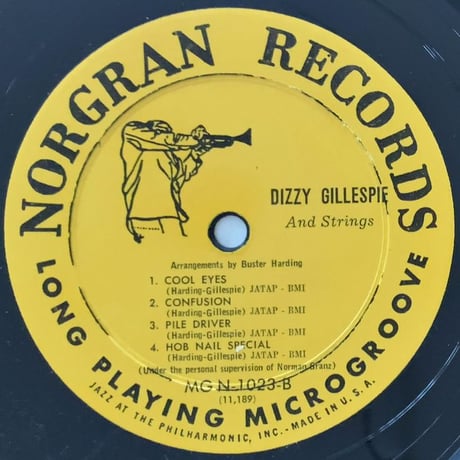 DIZZY GILLESPIE - Dizzy and Strings (NORGRAN MGN-1023)