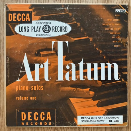 ART TATUM - Piano Solos Volume One (DECCA DL5086)