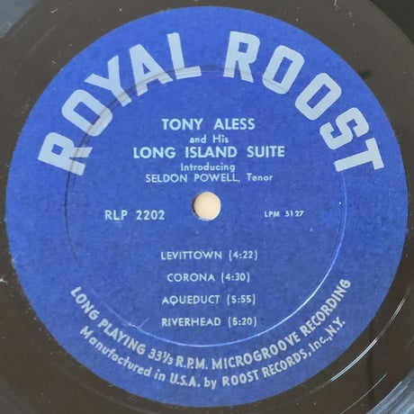 TONY ALESS - And His Long Island Suite (ROOST RLP2202)