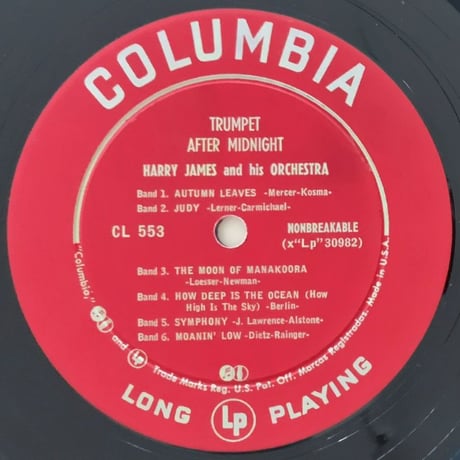 HARRY JAMES - Trumpet After Midnight (COLUMBIA CL553)
