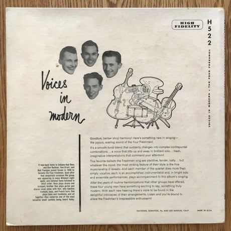 THE FOUR FRESHMEN - Voices in Modern (CAPITOL H-522)