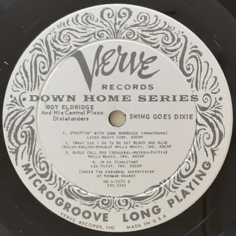 ROY ELDRIDGE - Swing Goes Dixie (VERVE MGV-1010)